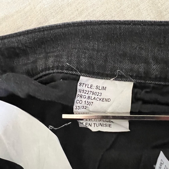 Skinny Faded Black Stretch Denim (33/32) - Picture 8 of 8